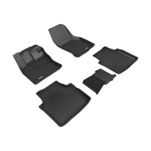 Volkswagen Arteon Floor Mats - Front + Rear - 3D MAXpider - Kagu - Black - `19-`23